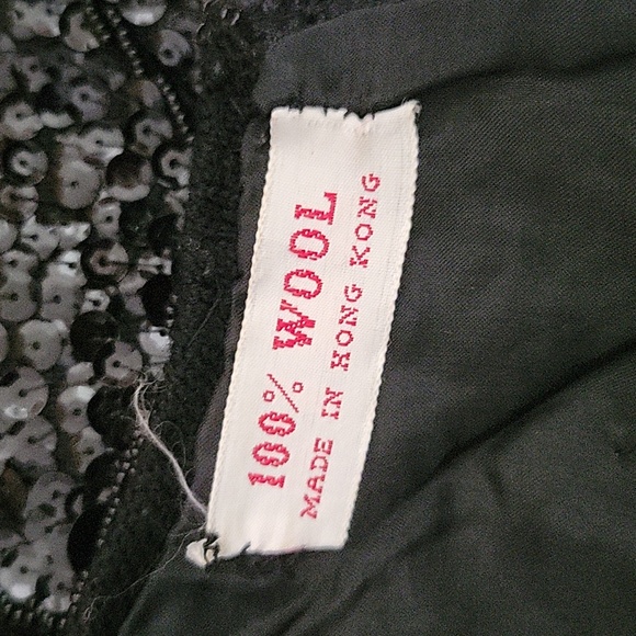 Imperial Imports True Vintage Full Beaded Sequins Zip Back Shell Sleeveless Top - Picture 7 of 7